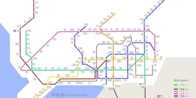 Карта Шэньчжэнь метро