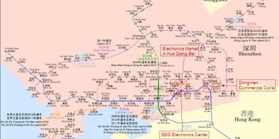 Карта рынку Шэньчжэнь электроніка 