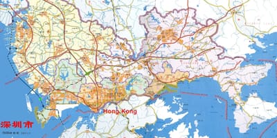 Карта Шэньчжэнь EMS ў Кітаі